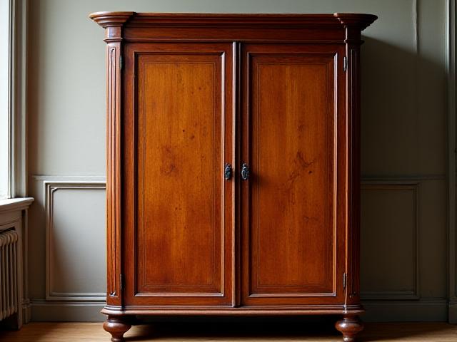 Restaurierter antiker Schrank