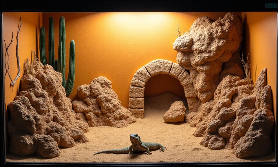 Wüsten-Terrarium für Bartagame
